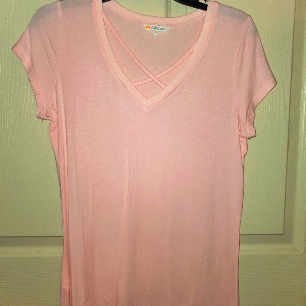 Pink V Neck